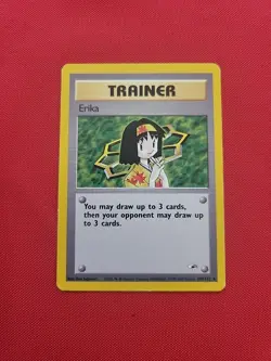 Pokemon: Erika #100/132 Non Holo Rare Gym Heroes 2000 Vintage WOTC - LP - T25 - Image 1