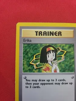 Pokemon: Erika #100/132 Non Holo Rare Gym Heroes 2000 Vintage WOTC - LP - T25 - Image 4
