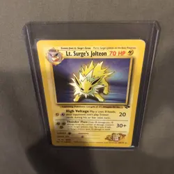 Pokemon TCG Lt. Surge's Jolteon Gym Challenge 28 Regular Rare LP-P - Image 3