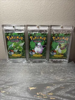 Vintage Pokemon Jungle 1999 - Sealed 3 Pack Art Set - 20.82/ 20.86 / 20.85 - Image 1