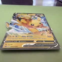 PIKACHU V 2023 POKEMON SWORD & SHIELD BLACK STAR PROMO HOLO #SWSH285 Q1652 - Image 4