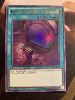 Yugioh Foolish Burial Goods BLRR-EN095 Ultra Rare 1st Edition NM - Image 1