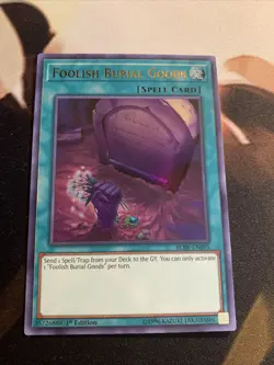 Yugioh Foolish Burial Goods BLRR-EN095 Ultra Rare 1st Edition NM - Image 2