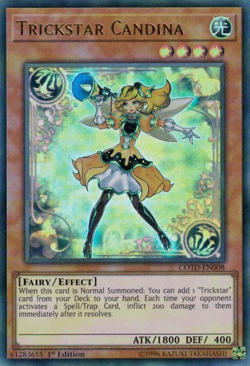 Trickstar Candina [COTD-EN008] Ultra Rare Near Mint 1st Edition - Yugioh single - Image 1