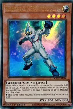 BLAR-EN053 ELEMENTAL HERO NEOS ALIUS ULTRA RARE 1ST EDITION YuGiOh CARD - Image 1