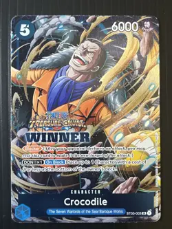 Crocodile Treasure Cruise Foil Winner Pack Vol. 5 One Piece Promo ST03-003 - Image 1