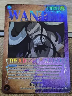 One Piece English ST04-003 Kaido Wanted Poster SP Alternate Art SR Near Mint - Image 1