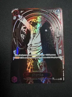 One Piece TCG Shanks OP13 OP09-004 Silver SP 3rd Anniv. Carrying On His Will - Image 1