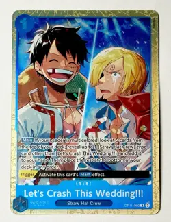 Let's Crash This Wedding!!! One Piece TCG OP11-060 Best Vol. 5 English Alt Promo - Image 1