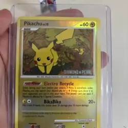 Pokemon Pikachu 94/123 Mysterious Treasures Stamped Reverse Holo - MP - Image 3
