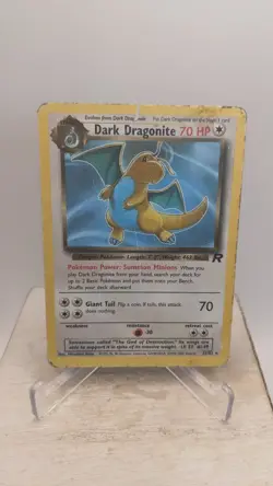 Vintage Pokemon TCG WOTC Dark Dragonite #22/82 Non-Holo Team Rocket 2000 HP/DMG - Image 1
