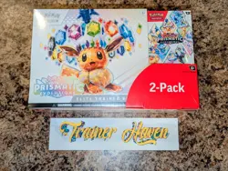 Pokemon Prismatic Evolutions Elite Trainer Box & Booster Bundle - Costco 2 Pack - Image 1