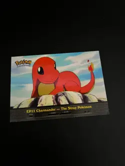 Pokemon Topps EP11 Charmander The Stray Pokemon Blue Logo Vintage Pokemon TCG - Image 2