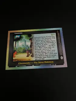 Pokemon Topps EP11 Charmander The Stray Pokemon Blue Logo Vintage Pokemon TCG - Image 4