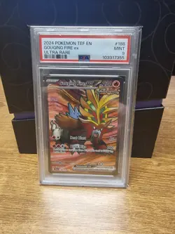 Gouging Fire Ex 188/162 PSA 9 Ultra Rare Pokemon TCG Temporal Forces - Image 1
