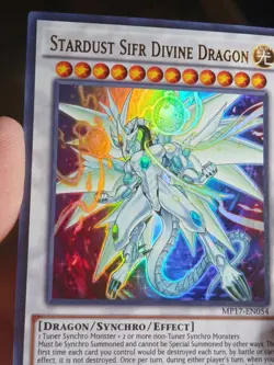 Yu-Gi-Oh! Stardust Sifr Divine Dragon MP17-EN054 Ultra Rare 1st Edition NM - Image 3