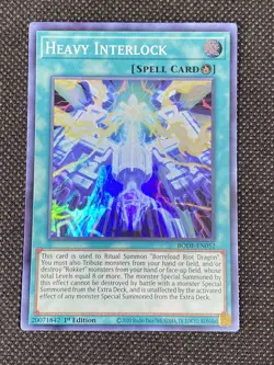 YuGiOh! - Heavy Interlock BODE-EN052 Super Rare 1st Edition Near Mint - Image 1
