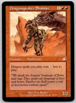 Dragonspeaker Shaman 89 Uncommon Scourge Magic: The Gathering Lightly Played - Image 1