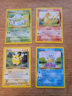 Mixed Lot (4) Pokemon Legendary Collection Bulbasaur Charmander Pikachu Squirtle - Image 1
