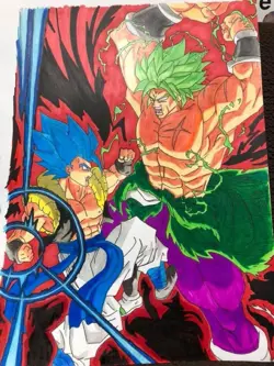 Dragon Ball Broly BR Trading Card Gogeta vs Broly Holo Individual Card - Image 3