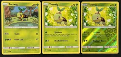 Pokemon - Turtwig 6 & 7/156 - Ultra Prism Regular X2 & Reverse Holo - LP - Image 1