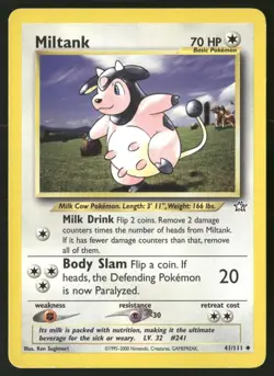 Miltank 41/111 Uncommon Neo Genesis Pokemon Unlimited MP - Image 1