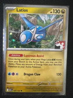 Latios 101/132 Mega Evolution Prize Pack Cosmo Holo Pokemon TCG NM - Image 1