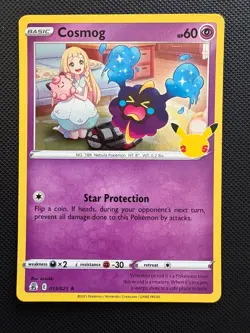 Cosmog 013/025 Holo Rare NM (Pokemon TCG: 25th Anniversary Celebrations) - Image 1