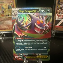 Pokemon Mega Gengar EX 073 Black Star Promo Mega Evolution Moonlit Tin Near Mint - Image 1