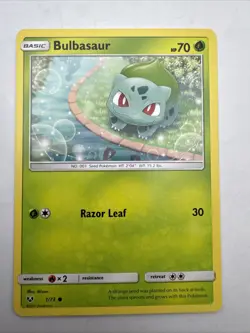 Pokemon TCG Bulbasaur Shining Legends 1/73 Regular Common - Image 1