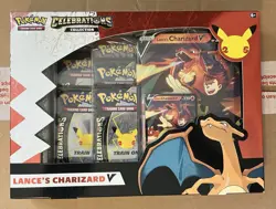Pokemon TCG Celebrations Collection Box - Lance's Charizard V New Sealed 820650809392 - Image 1