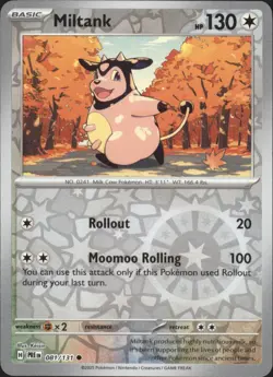MILTANK 081/131 COMMON PRISMATIC EVOLUTIONS POKEMON REVERSE HOLO NM - Image 1