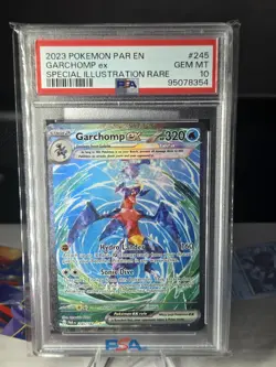 GARCHOMP EX 2023 POKEMON PARADOX RIFT SIR #245/182 PSA 10 - Image 1