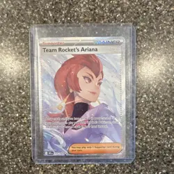 Team Rocket's Ariana 237/182 Team Rocket Rare Holo Full Art Trainer English - Image 1