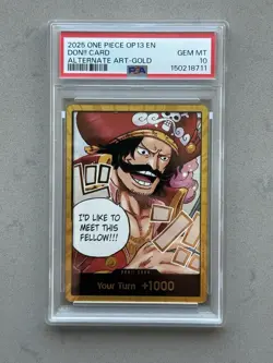 PSA 10 - Gold DON!! Card OP13 Alternate Art Gol D. Roger English One Piece - Image 4