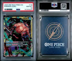 One Piece PRB02 Roronoa Zoro SEC OP06-118 PSA 10 GEM MT - Image 2