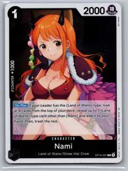 Nami OP16-091 Rare The Time of Battle One Piece Near Mint - Image 1