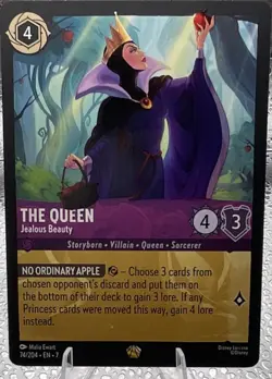 Ravensburger Disney Lorcana The Queen - Jealous Beauty 74/204 Legendary Amethyst - Image 1