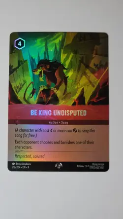 Disney Lorcana Fabled - Be King Undisputed 216/204 NM - Image 1