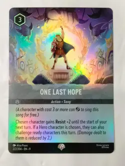 Disney Lorcana Fabled One Last Hope (Epic) Foil - NM - Pack Fresh - Image 1