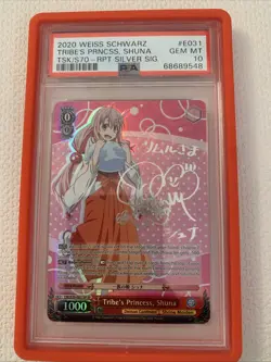 PSA 10 Weiss Schwarz Tribe's Princess Shuna SP #TSK/S70-E031SP Silver Reprint - Image 1