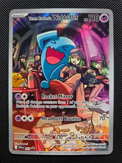 TEAM ROCKET'S WOBBUFFET POKEMON SV: SCARLET & VIOLET PROMO CARD #203 - Image 1