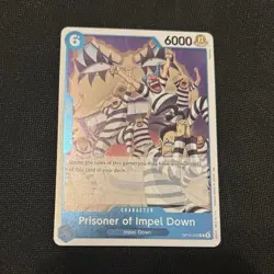 Bandai Prisoner of Impel Down OP16-042 R Foil English One Piece Card - Image 1