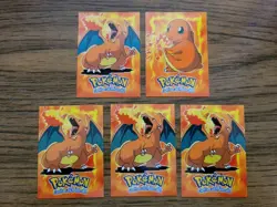 Charizard E6 of 12 & Charmander Topps 1999 Blue/Blue logo Pokemon Card - Image 1