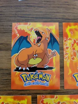 Charizard E6 of 12 & Charmander Topps 1999 Blue/Blue logo Pokemon Card - Image 2