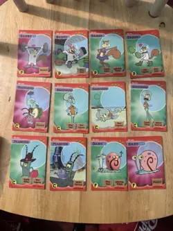 SpongeBob SquarePants Aquatic Amigos 1st Ed 100 Different Card Lot With Holos - Image 2