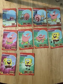 SpongeBob SquarePants Aquatic Amigos 1st Ed 100 Different Card Lot With Holos - Image 3