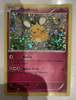 Pokemon McDonald 2016 Dedenne 10/12 RAW ENGLISH CARD - Image 1
