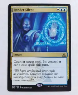 MTG RENDER SILENT 018 GK2 RARE MAGIC THE GATHERING EX/NM BP - Image 1