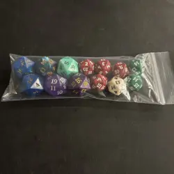 MTG Magic The Gathering Spin Down Life Counter Dice Lot - 13 Assorted Spin Down - Image 1